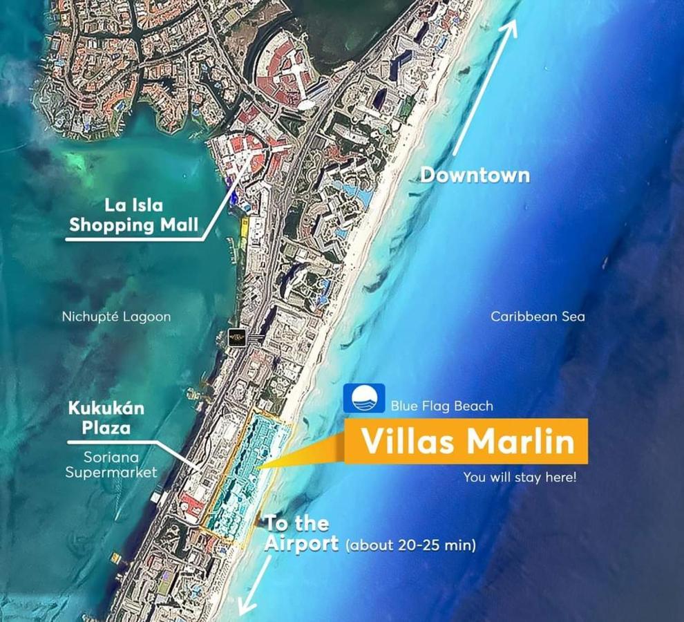 Marlin Turquesa Departamentos Frente Al Mar Apartment Cancún Exterior foto